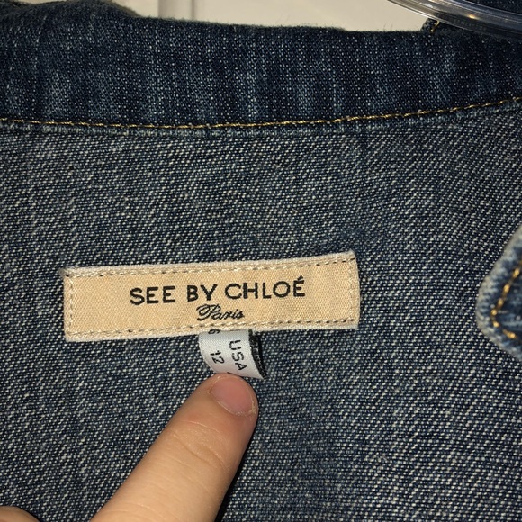 Vintage See By Chloe Jean Jacket - Picture 2 of 3